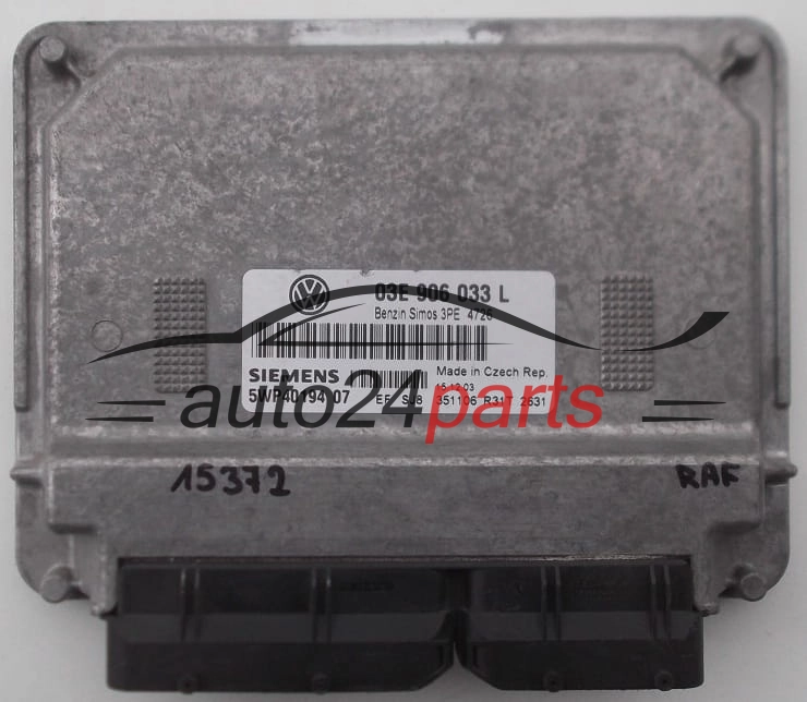 KOMPUTER STEROWNIK SILNIKA VW VOLKSWAGEN POLO 1.2 AZQ SIEMENS 5WP40194 07, 03E 906 033 L