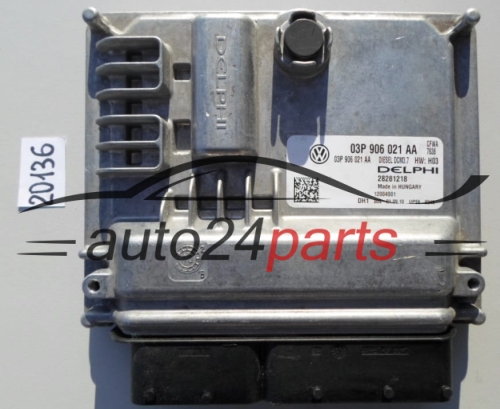 KOMPUTER STEROWNIK SILNIKA VW VOLKSWAGEN SEAT 1.2 TDI 03P 906 021 AA, 03P906021AA, DELPHI 28281218, DCM3.7 