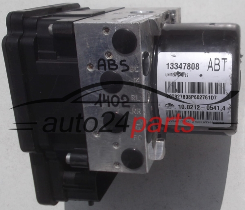 POMPE HYDRAULIQUE ET CALCULATEUR dABS OPEL ASTRA J GM 13347808 ABT, ATE 10.0212-0541.4, 10021205414, 10.0961-4521.3, 10096145213, 10.0619-3339.1, 10061933391, 28.5611-8102.3, 28561181023