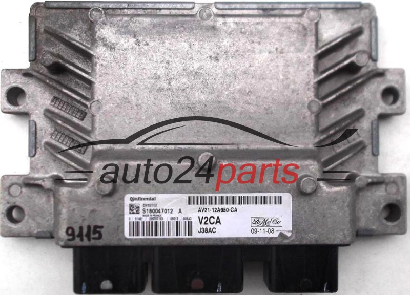KOMPUTER STEROWNIK SILNIKA FORD FIESTA 1.25, S180047012 A, S180047012A, AV21-12A650-CA