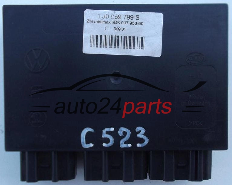 CENTRALKA MODUL STEROWNIK KOMFORTU VW SEAT SKODA HELLA 5DK 007 953-50