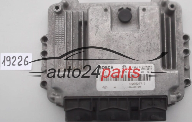 KOMPUTER STEROWNIK SILNIKA RENAULT LAGUNA 1.9 DCI BOSCH 0 281 012 770, 0281012770, 8200527713, 8200631577, 1039S11647