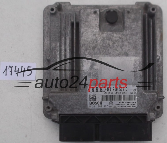 MOTORSTEUERGERÄT ECU STEUERGERAT AUDI A6 2.8 FSI BOSCH 0 261 S02 367