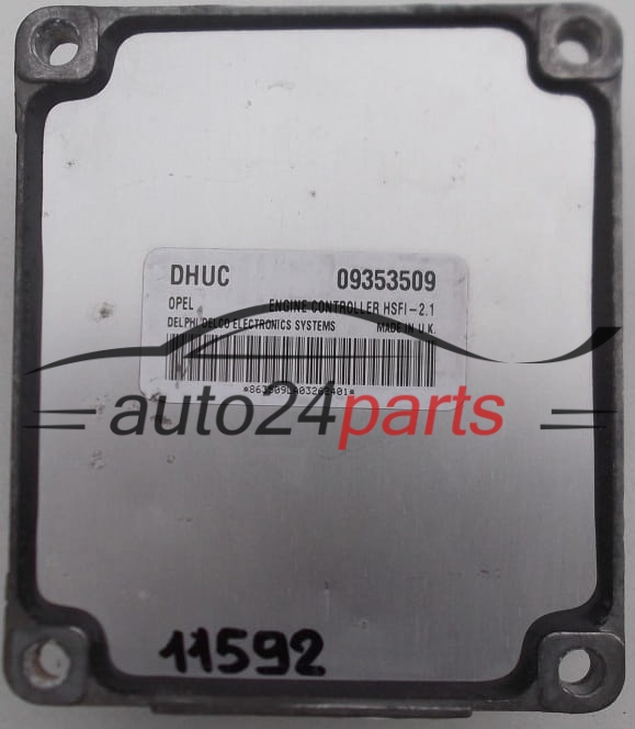 KOMPUTER STEROWNIK SILNIKA OPEL ASTRA G CORSA C ZAFIRA A DELPHI DELCO 09353509 DHUC, 09353509DHUC, HSFI-2.1