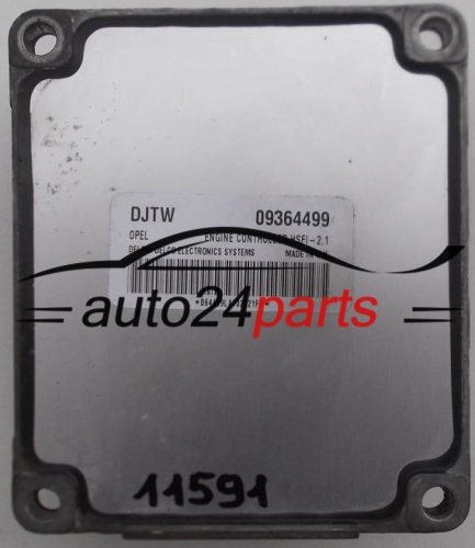 ECU CENTRALITA DE MOTOR OPEL ASTRA CORSA ZAFIRA DELPHI DELCO 09364499 DJTW, 09364499DJTW, HSFI-2.1