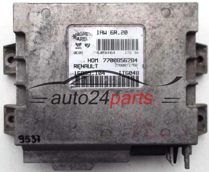 KOMPUTER STEROWNIK SILNIKA RENAULT TWINGO 1.2 MAGNETI MARELLI IAW 6R.20, IAW6R20, 7700856784, 7700871780, 16085.104, 16085104 