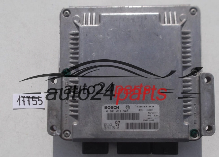 MOTORSTEUERGERÄT ECU STEUERGERAT CITROEN PEUGEOT 2.0 HDI BOSCH 0 281 011 342, 0281011342, 96 511 750 80, 9651175080, EDC15C2 97