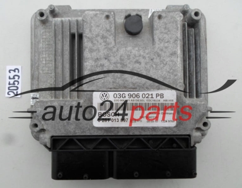 KOMPUTER STEROWNIK SILNIKA VW VOLKSWAGEN PASSAT 1.9 TDI BOSCH 0 281 013 897, 0281013897, 03G 906 021 PB, 03G906021PB