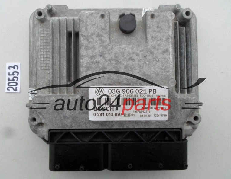 KOMPUTER STEROWNIK SILNIKA VW VOLKSWAGEN PASSAT 1.9 TDI BOSCH 0 281 013 897, 0281013897, 03G 906 021 PB, 03G906021PB