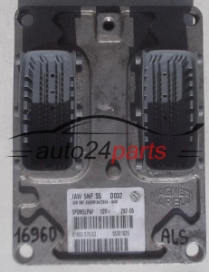 ECU CENTRALITA DE MOTOR FIAT PANDA 1.2 MAGNETI MARELLI IAW 5NF.S5, IAW5NFS5, 55201829, 61600.579.03, 6160057903 