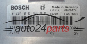 ECU CENTRALITA DE MOTOR  RENAULT CLIO MEGANE BOSCH 0 281 010 788, 8200195750, HOM 8200049304