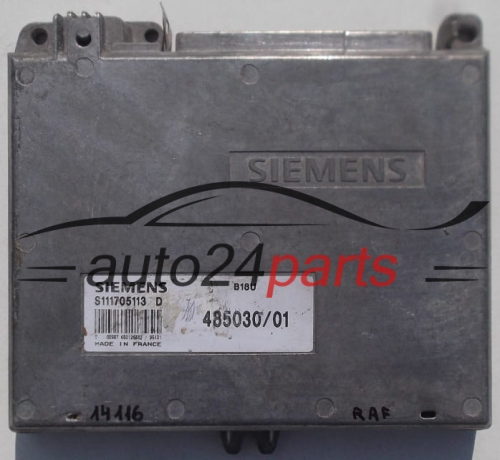 MOTORSTEUERGERÄT ECU STEUERGERAT VOLVO 440 460 SIEMENS S111705113 D, S111705113D, 485030/01, 48503001 