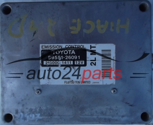 MOTORSTEUERGERÄT ECU STEUERGERÄT TOYOTA HIACE 2.4 89551-26091 8955126091 215000-1411 2150001411 2LMT