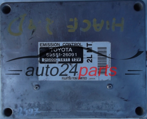 MOTORSTEUERGERÄT ECU STEUERGERÄT TOYOTA HIACE 2.4 8955126091 