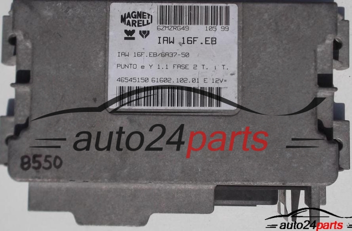 ECU CENTRALITA DE MOTOR FIAT PUNTO 1.1 MAGNETI MARELLI IAW 16F.EB, IAW16FEB, 46545150, 61602.102.01, 6160210201
