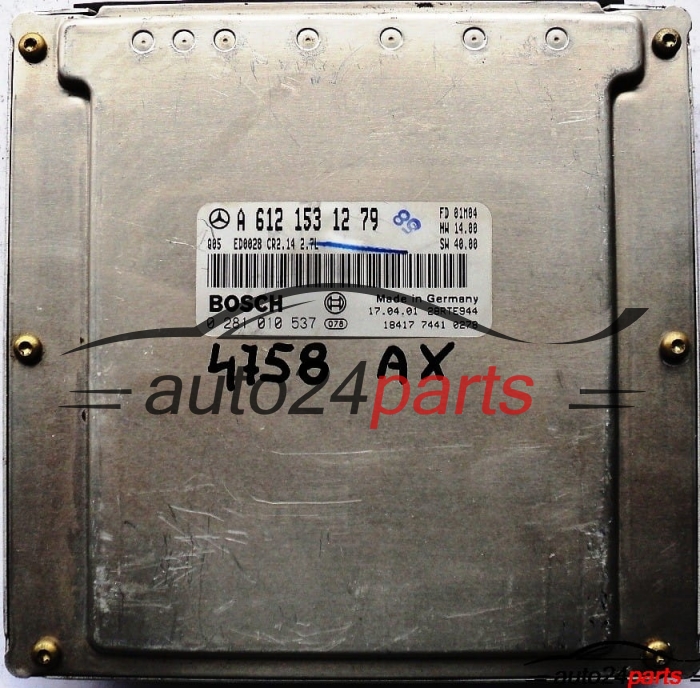 MOTORSTEUERGERÄT ECU STEUERGERÄT MERCEDES W210 E-KLASS E270 CDI A6121531279
