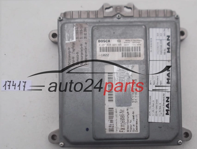 ECU CENTRALITA DE MOTOR MAN F2000 BOSCH 0 281 020 009, 0281020009