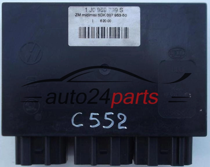 CENTRALKA MODUL STEROWNIK KOMFORTU VW SEAT SKODA HELLA 5DK 007 953-50