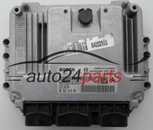 MOTORSTEUERGERÄT ECU STEUERGERAT PEUGEOT 1.6 HDI BOSCH 0 281 011 627,  96 561 618 80