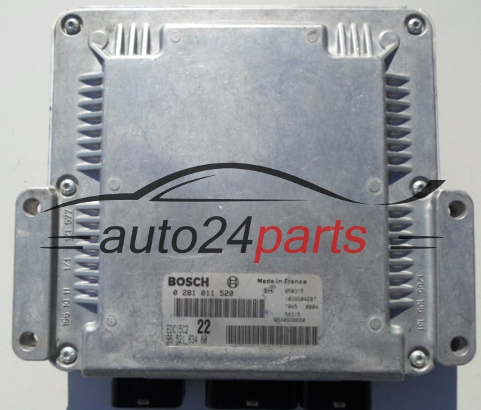 ECU CENTRALITA DE MOTOR  PEUGEOT 2.0 HDI BOSCH 0 281 011 520,  96 521 834 80