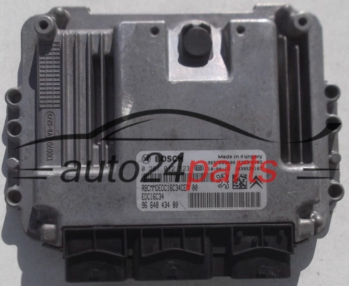 MOTORSTEUERGERÄT ECU STEUERGERÄT PEUGEOT 207 1.4 HDI BOSCH 0 281 012 523