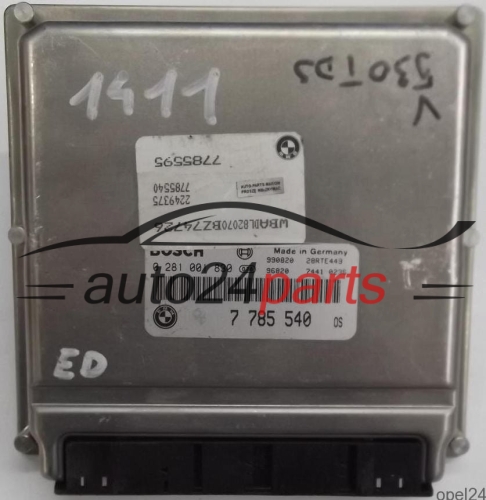 CALCULATEUR MOTEUR BMW E39 530D 3.0 D BOSCH 0281001830, 0 281 001 830, 7785540, 7 785 540