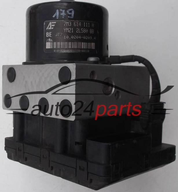 Pompa ABS i sterownik VOLKSWAGEN AUDI SKODA SEAT ALHAMBRA FORD GALAXY ATE 7M3 614 111 H, 7M3614111H, 10.0204-0209.4, 10020402094, 1J0 907 379 P, 1J0907379P, 10.0949-0331.3, 10094903313, 5WK8476