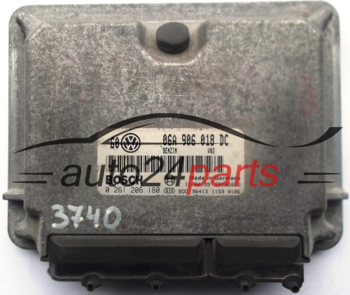 ECU CENTRALITA DE MOTOR VW VOLKSWAGEN GOLF BORA 2.0 20V 06A906018DC, 06A 906 018 DC BOSCH 0261206180, 0 261 206 180 BENZIN V02 26SA5615 