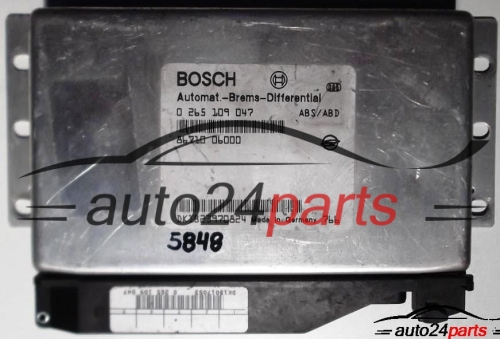 CENTRALITA ABS SSANGYONG MUSSO BOSCH 0 265 109 047, 0265109047, 86710 06000, 8671006000 