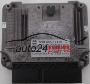 ECU CENTRALITA DE MOTOR AUDI VW SEAT 1.9 TDI BOSCH 0 281 014 060, 0281014060, 03G 906 021 PL, 03G906021PL, 03G 906 021 AN, 03G906021AN