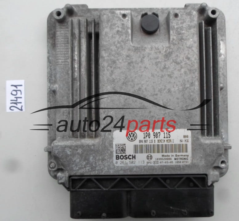 KOMPUTER STEROWNIK SILNIKA SEAT LEON 2.0 TFSI BOSCH 0 261 S02 113, 0261S02113, 1P0 907 115, 1P0907115, MED9.1