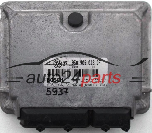 KOMPUTER STEROWNIK SILNIKA VW VOLKSWAGEN GOLF 2.0 20V GTI AQY 06A 906 018 GF, 06A906018GF, BOSCH 0 261 206 757, 0261206757, 26SA6825 