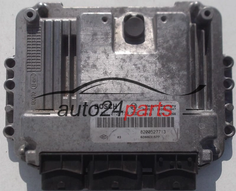 ECU CENTRALITA DE MOTOR RENAULT LAGUNA 1.9 DCI BOSCH 0 281 012 770,  8200527713, 8200631577, 1039S11647