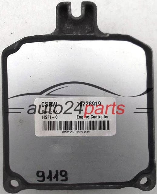 MOTORSTEUERGERÄT ECU STEUERGERÄT  OPEL ASTRA ZAFIRA 1.6 X16XEL DELPHI DELCO 16228919 CSRW