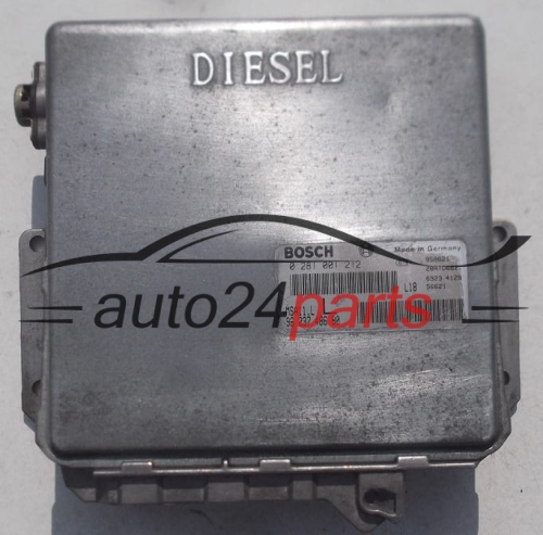 MOTORSTEUERGERÄT ECU STEUERGERÄT CITROEN PEUGEOT 2.5 DIESEL BOSCH 0 281 001 212, 0281001212, 96 237 486 80, 9623748680 