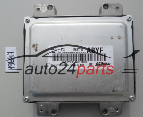 KOMPUTER STEROWNIK SILNIKA OPEL ASTRA J INSIGNIA 12660714 ABYF