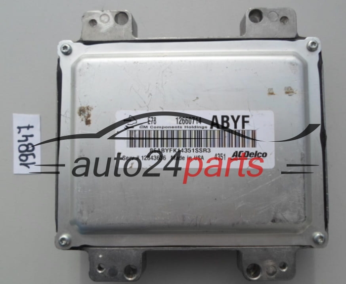 KOMPUTER STEROWNIK SILNIKA OPEL ASTRA J INSIGNIA 12660714 ABYF