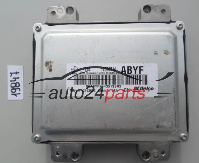 KOMPUTER STEROWNIK SILNIKA OPEL ASTRA J INSIGNIA 12660714 ABYF