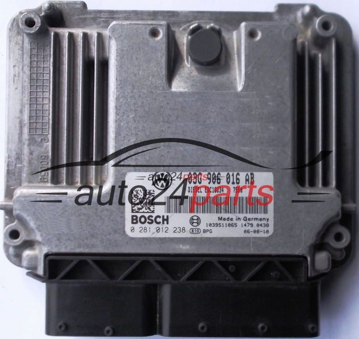 ECU CENTRALITA DE MOTOR VW VOLKSWAGEN JETTA 1.9 TDI BOSCH 0281012238, 03G906016AB