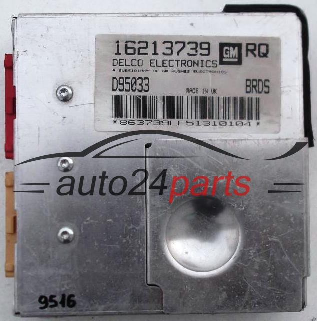 KOMPUTER STEROWNIK SILNIKA OPEL TIGRA 1.4, 16213739RQ, 16213739 RQ 