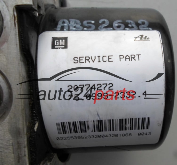 ABS POMPA OPEL CHEVROLET 20774272, 25.0399-2332.4, 25039923324, 28.5260-7201.3, 28526072013