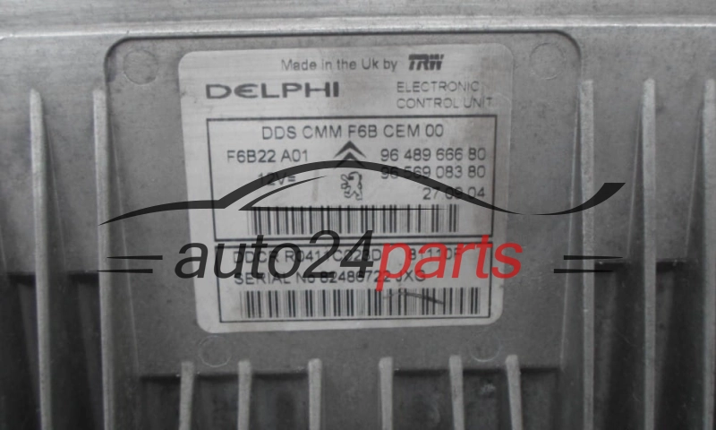 KOMPUTER STEROWNIK SILNIKA CITROEN PEUGEOT 1.4 HDI Delphi R0411C023D