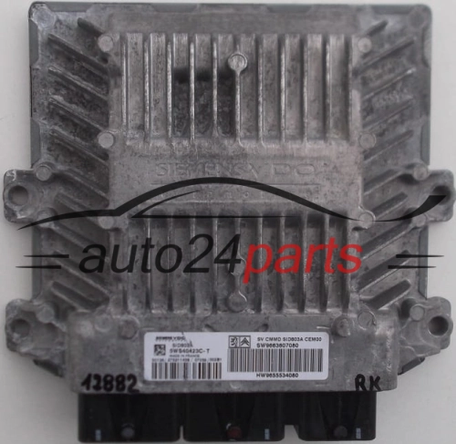 KOMPUTER STEROWNIK SILNIKA PEUGEOT 407 2.0 HDI 5WS40423C-T, SW9663607080 