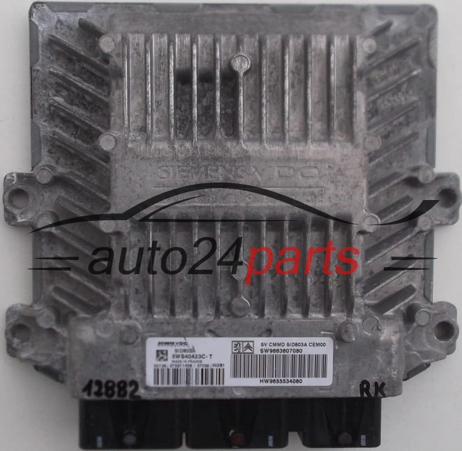 KOMPUTER STEROWNIK SILNIKA PEUGEOT 407 2.0 HDI 5WS40423C-T, SW9663607080 