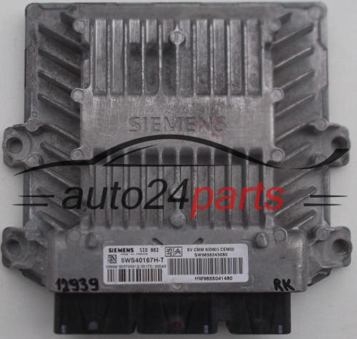 MOTORSTEUERGERÄT ECU STEUERGERÄT PEUGEOT 407 2.0 HDI  SW 9658345080, HW 9655041480