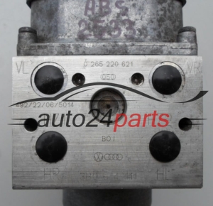 Pompa ABS i sterownik AUDI A4 A6 A8 PASSAT SKODA SUPERB BOSCH 0 265 220 621, 0265220621, 3B0 614 111, 3B0614111, 0 273 004 573, 0273004573
