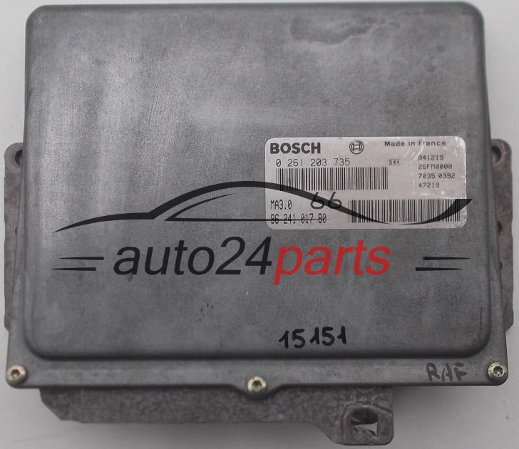 KOMPUTER STEROWNIK SILNIKA PEUGEOT CITROEN BOSCH 0 261 203 735
