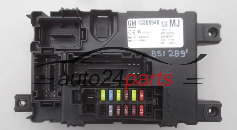 CENTRALKA MODUL STEROWNIK BSI OPEL CORSA D 13308948 MJ, 28189303