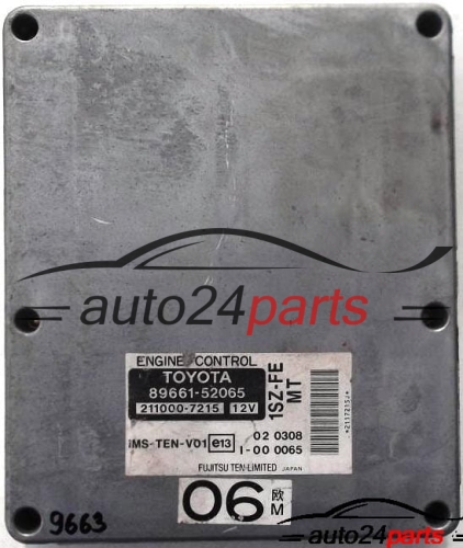 TOYOTA YARIS 1.0, 89661-52065, 8966152065, 211000-7215, 2110007215, 1SZ-FE MT