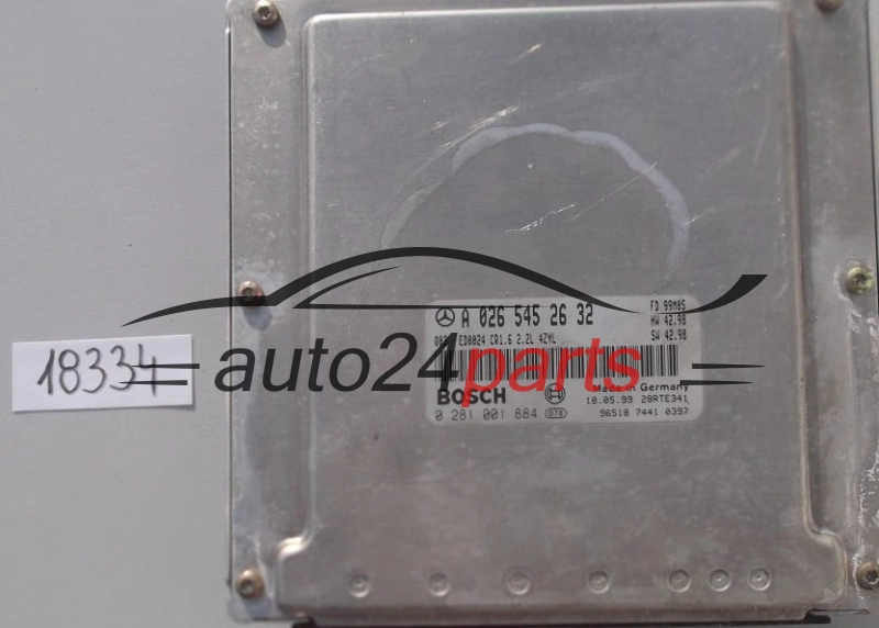 KOMPUTER STEROWNIK SILNIKA MERCEDES W211 BOSCH 0 281 001 884, 0281001884, A 026 545 26 32, A0265452632